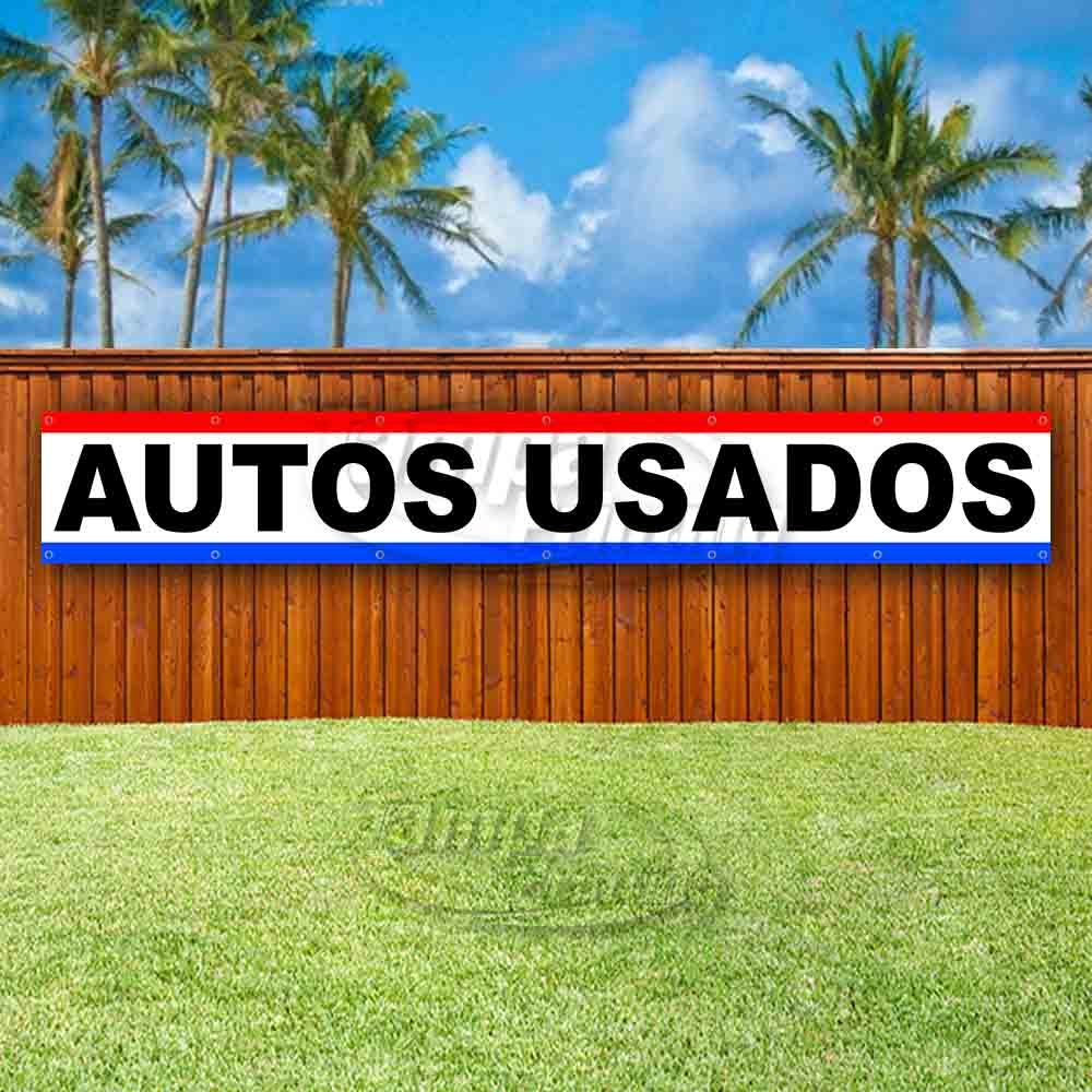 AUTOS USADOS Advertising Vinyl Banner Flag Sign LARGE HUGE XXL SPANISH