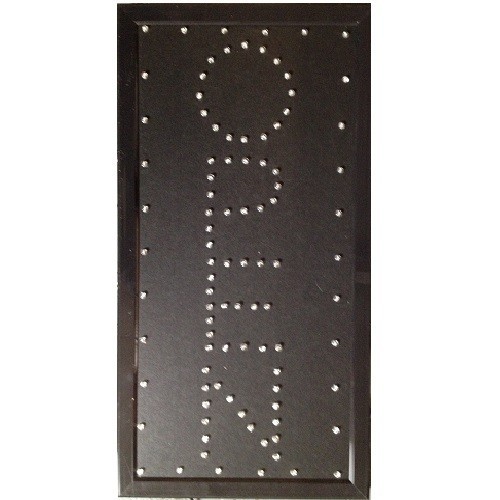 Animated Motion LED Business Vertical Open SIGN +On/Off Switch Bright Light Neon