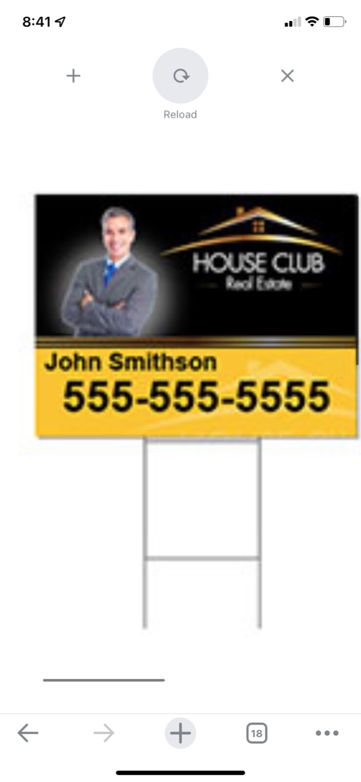 yard signs h stake campaign roofing lawncare these re printed both sides 