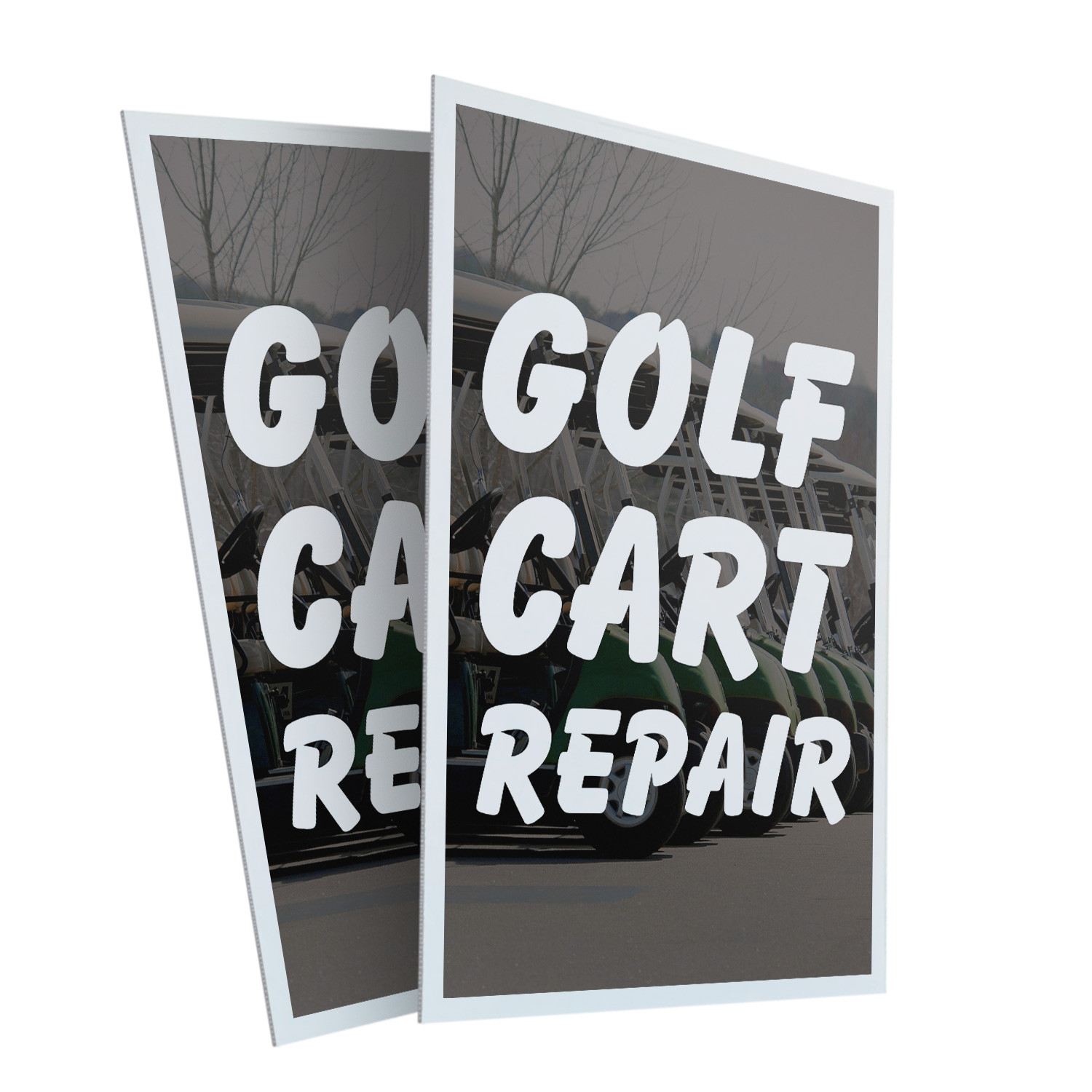 Golf Cart Repair Heavy Duty A-Frame Sidewalk Sign Maintenance Expert Reliable