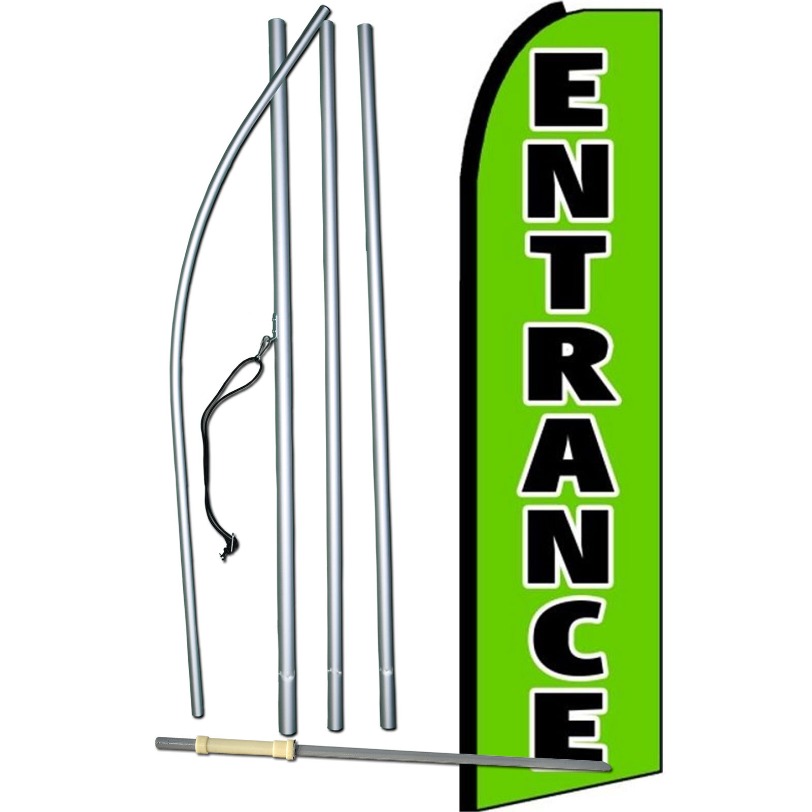 Entrance Green Complete Swooper Flag Bundle