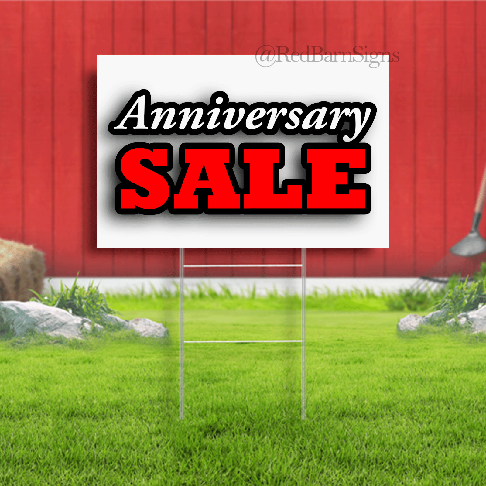 Anniversary Sale Yard Sign & Stake | Advertise Your Business | Stak…