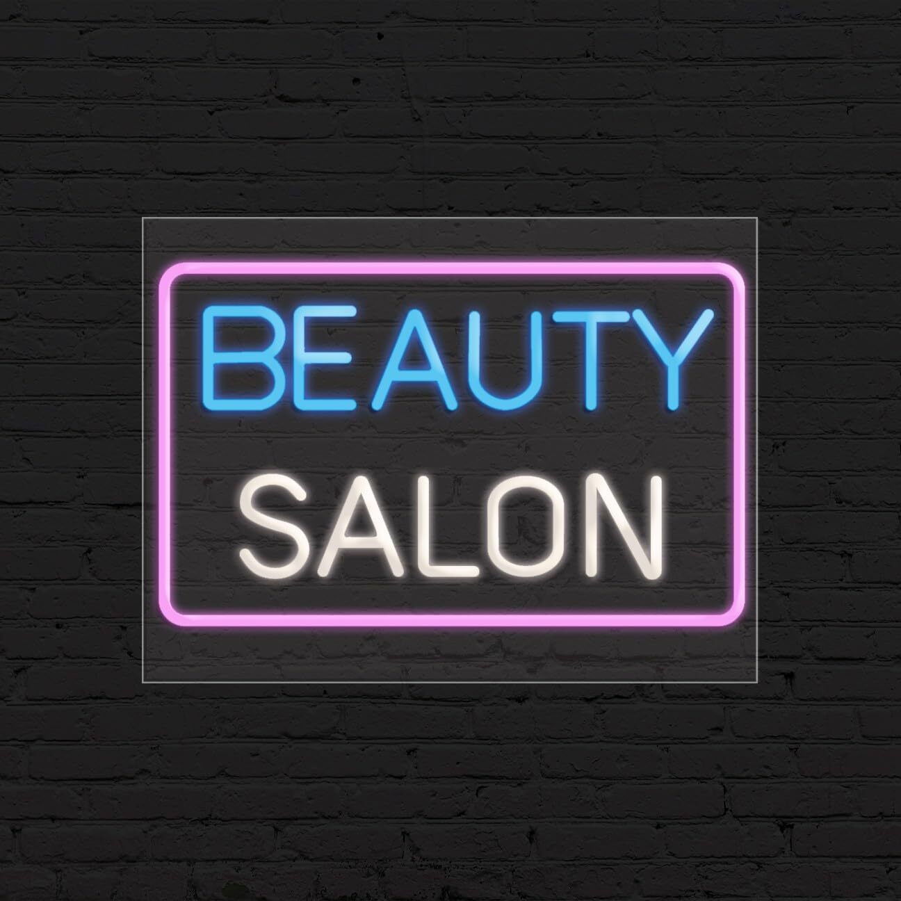 Beauty Salon Sign for Business Displays | LED Flex Neon | 24″W x 18″H x 1″D