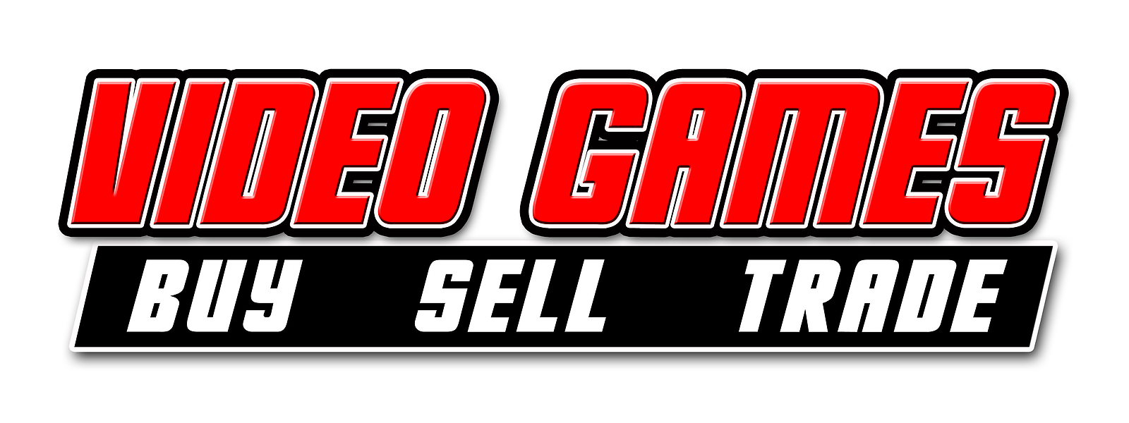 VIDEO GAMES DECAL sticker buy sell trade game rental sale computer PC