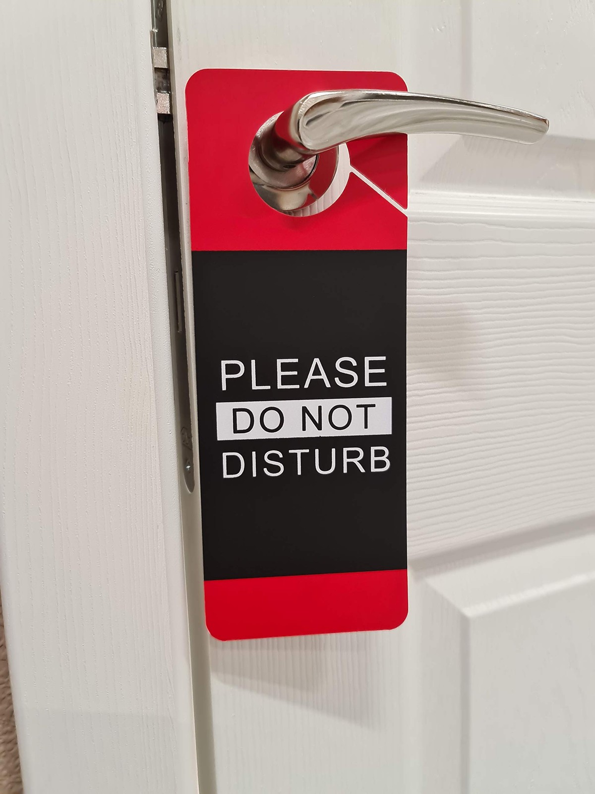 Do Not Disturb Door Hanger Sign, 2 Pack, Double Sided, Ideal for Using in Any…