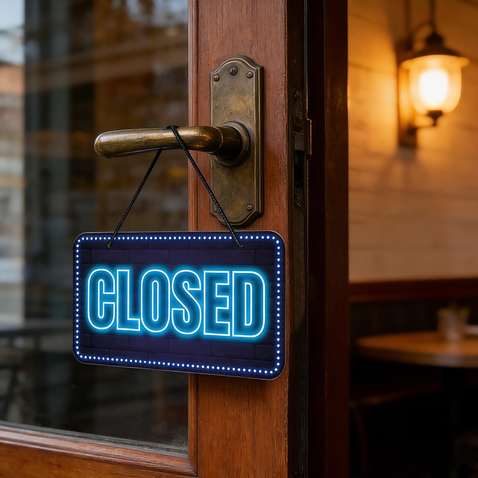 Waterproof Double-Sided Open Closed Sign 12×6.7 for Business, Store, Restaurant