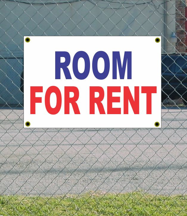 2×3 ROOM FOR RENT Red White & Blue Banner Sign NEW Discount Size & Price