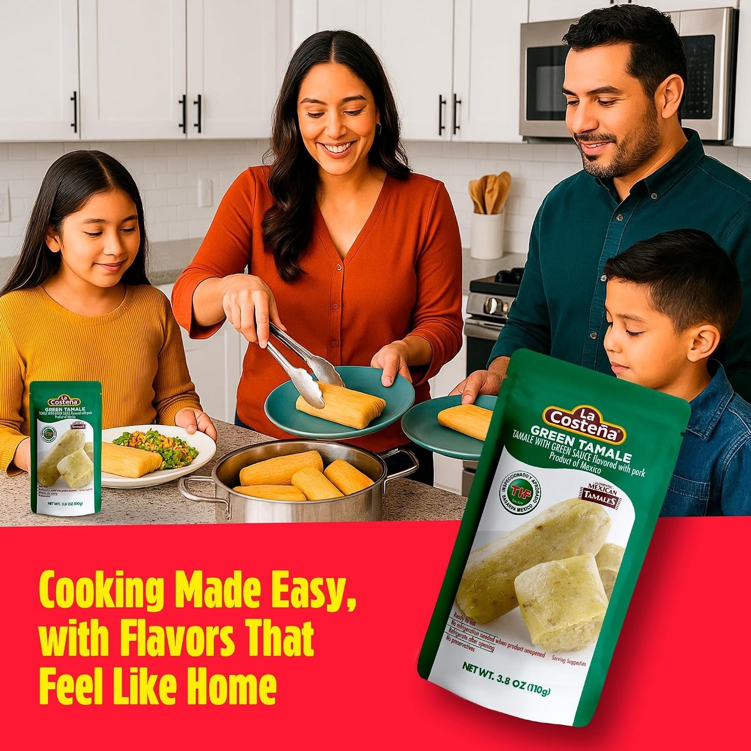 12 Pack Quick Microwave Tamales – Pork with Green Sauce, No Refrigeration Needed