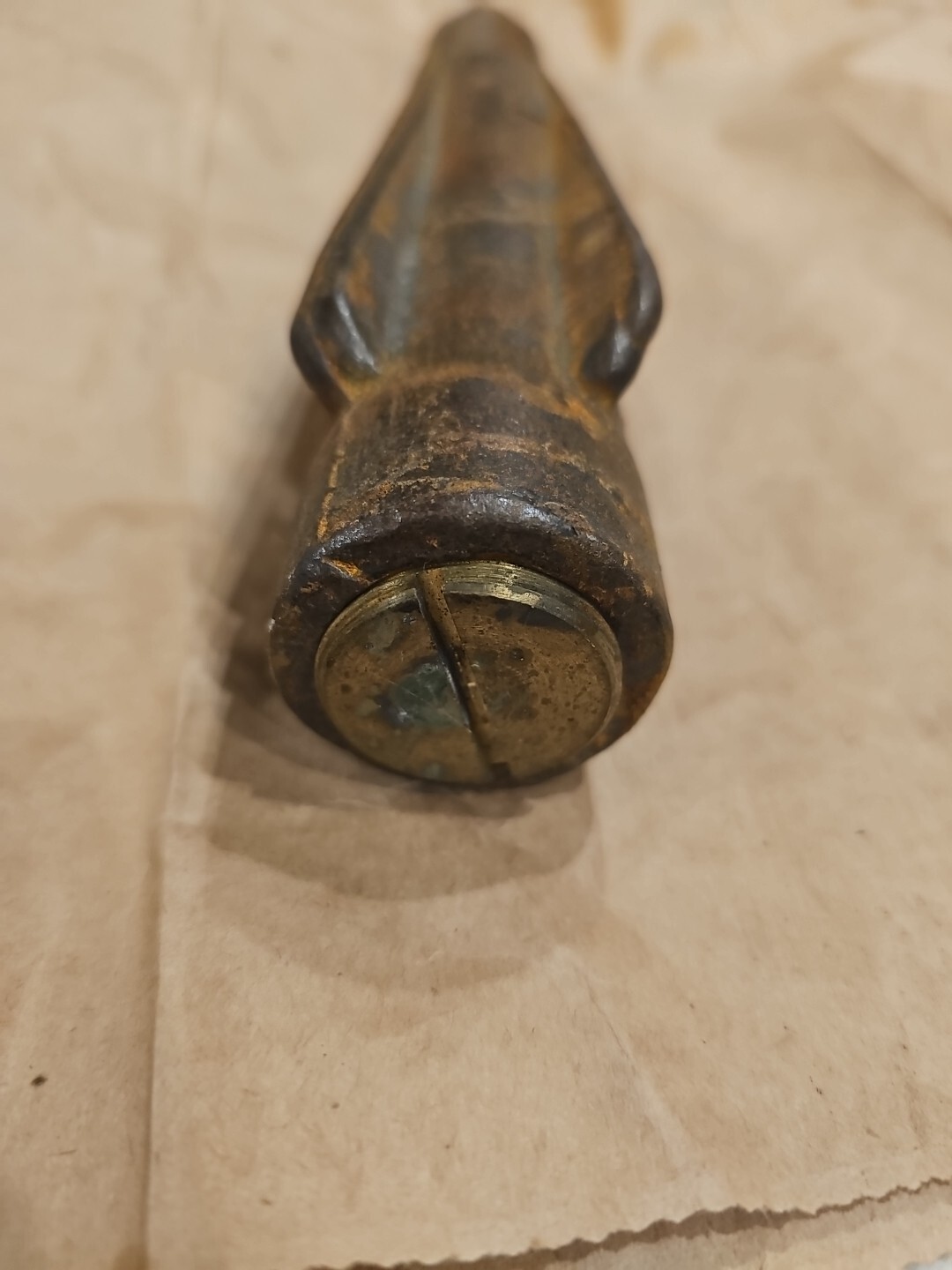 Vintage Cast Iron Flagpole Lawn Ground Spike Stake