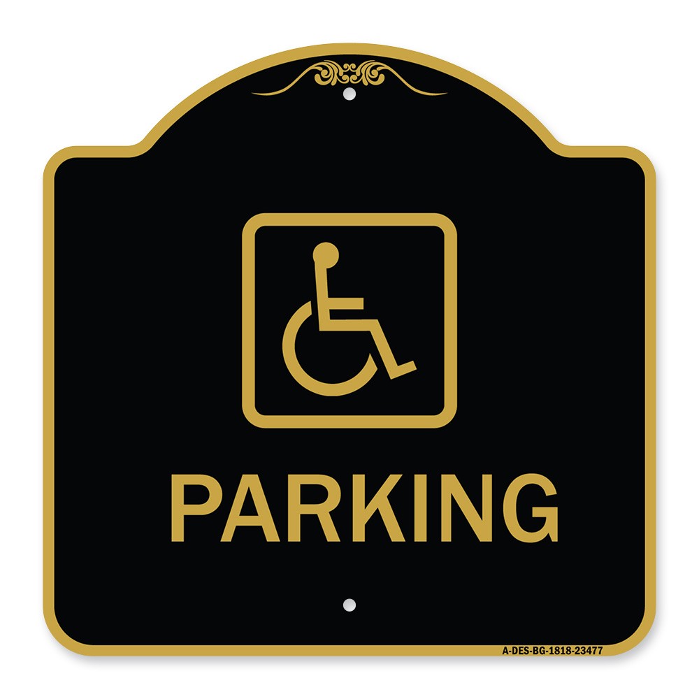 Designer Series – Parking (Handicapped Symbol) Heavy Gauge Aluminum