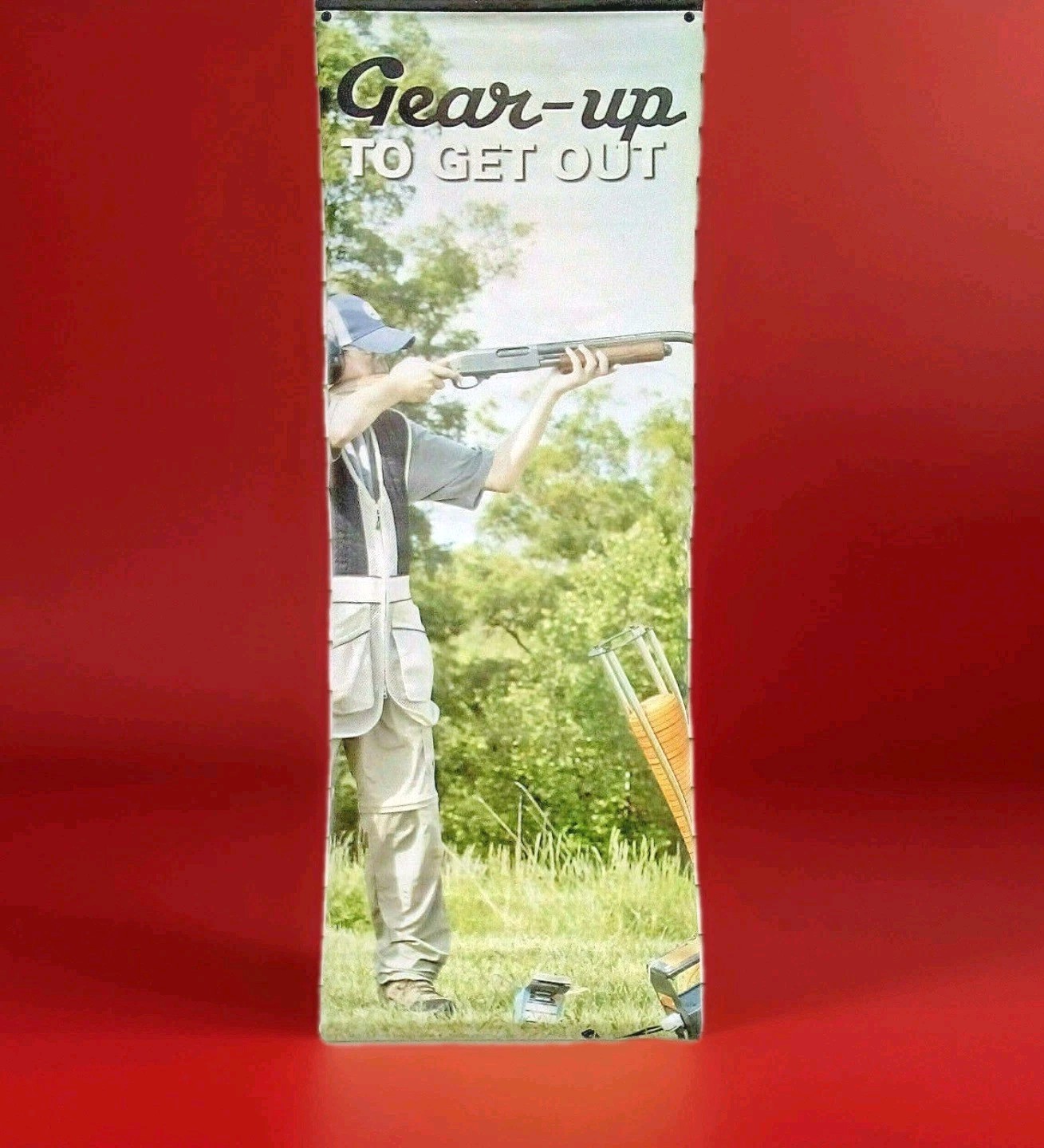 ADVERTISTING BANNER SIGN CLAY SHOOTING VINYL HUNTING SIGN COMMERCIAL 30 x 82″