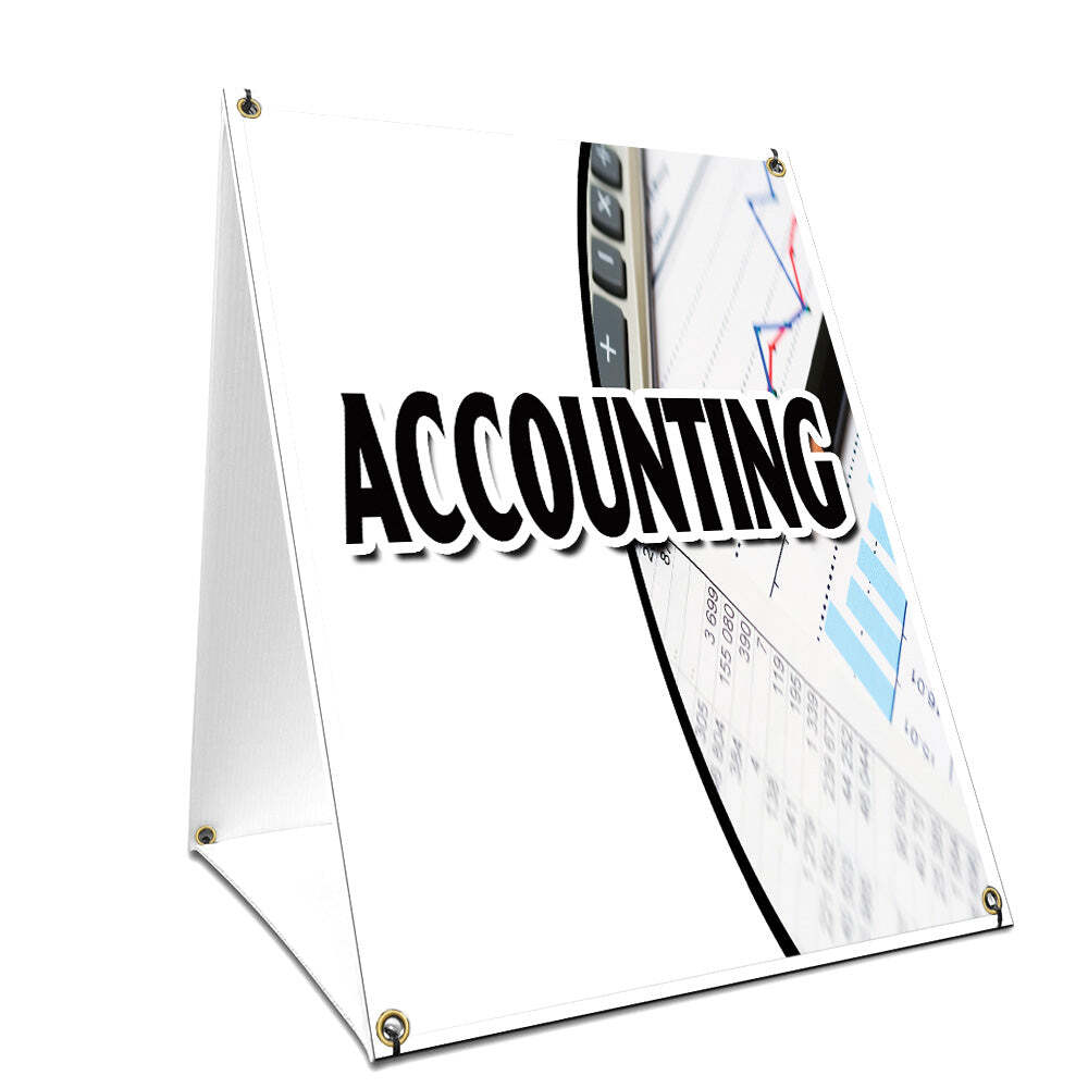 Accounting Yard Sign & Stake outdoor plastic coroplast window