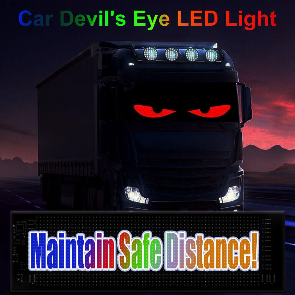 LED RGB Car Eye Sign Animation Matrix USB Panel DIY Programmable Bluetooth Pixel