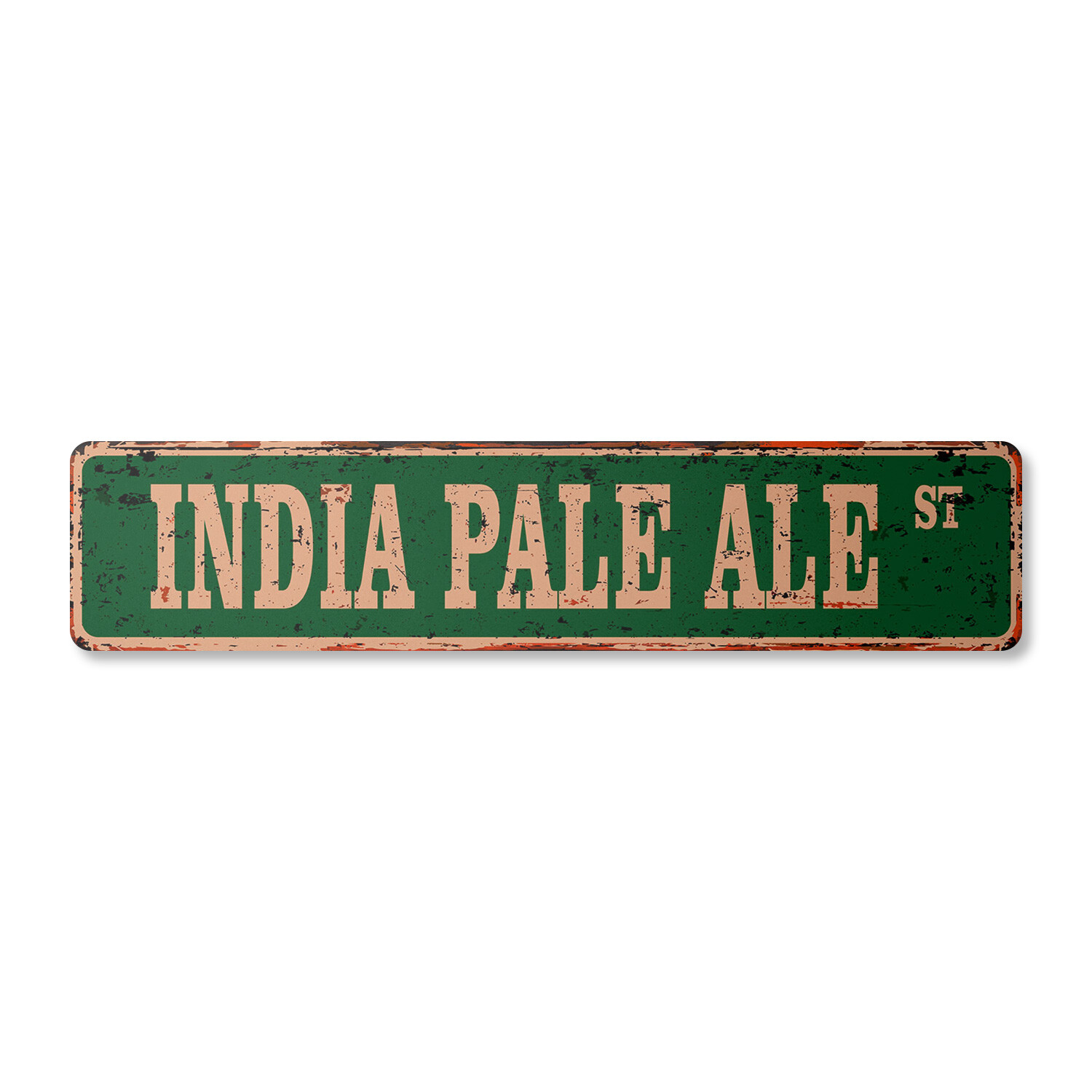 INDIA PALE ALE Vintage Street Sign Metal Plastic drink drinker beer bar happy