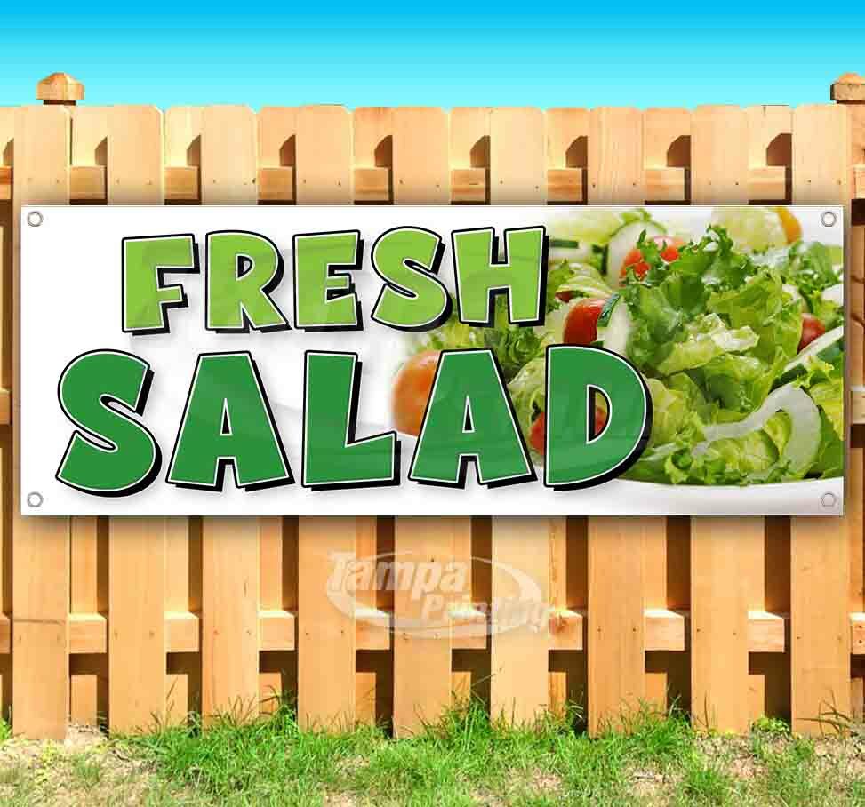 FRESH SALAD Advertising Vinyl Banner Flag Sign CARNIVAL FAIR FOOD