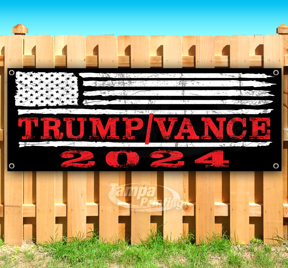 TRUMP VANCE 2024 MAGA FJB Banner Flag Sign Vinyl SB00067