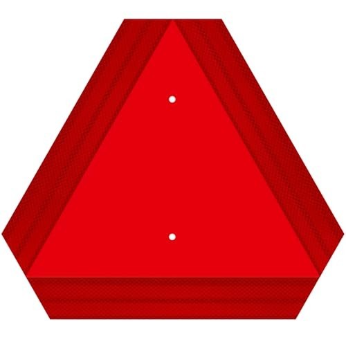 Slow Moving Vehicle Triangle Sign 14×16 Aluminum Diamond Grade Reflective