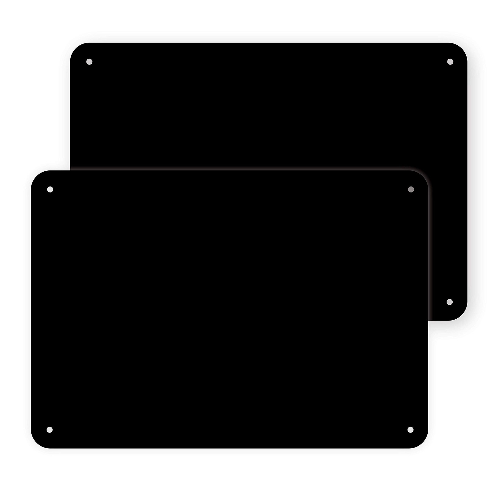 Black Blank Sign Board For Vinyl Street Sign PVC 2mm 7×10 Inch
