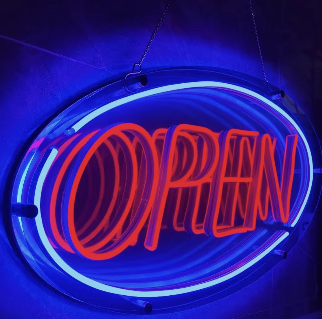 ✅OPEN Signs for Business – Neon Sign for Business Ultra Bright LED 24×12 NEW