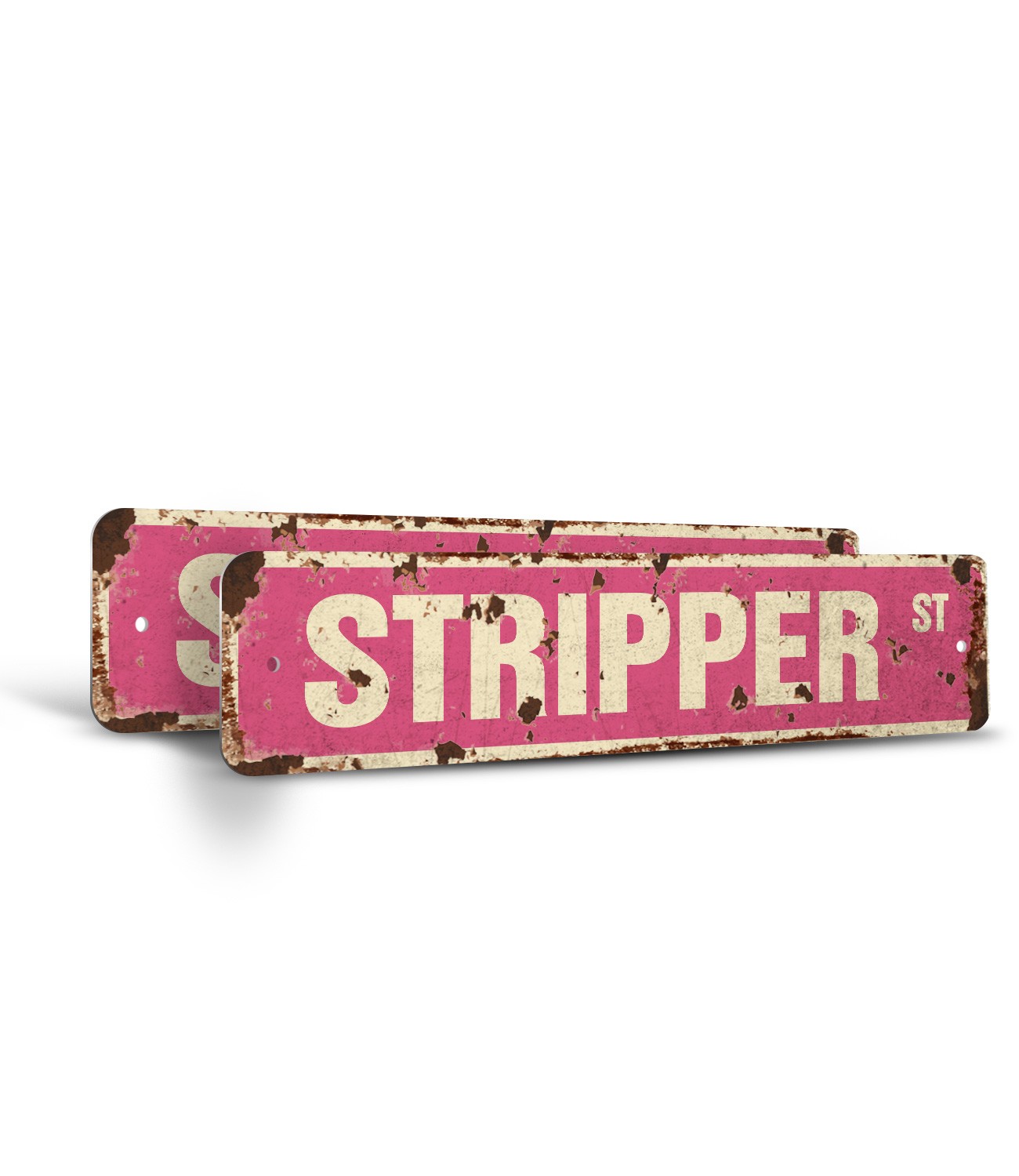 STRIPPER Vintage Style Street Sign Metal Road Sign exotic dancer lap dance strip