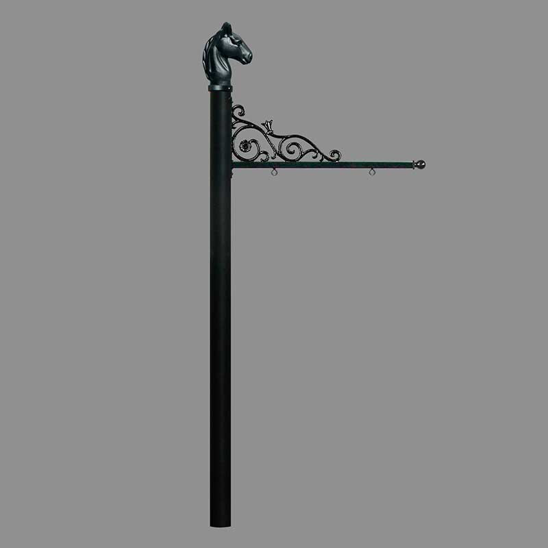 Real Estate Sign Post, REPST-001-BL, Qualarc, Real Estate Sign Post Horse Head