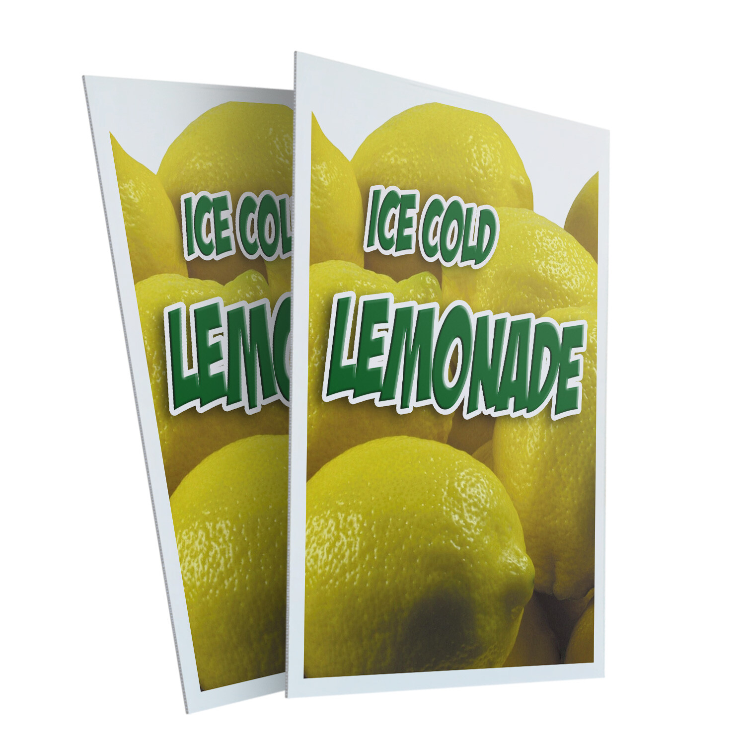 Lemonade1 24″ x 36″ 2 Pack Of Store Sign Plastic Or Decal