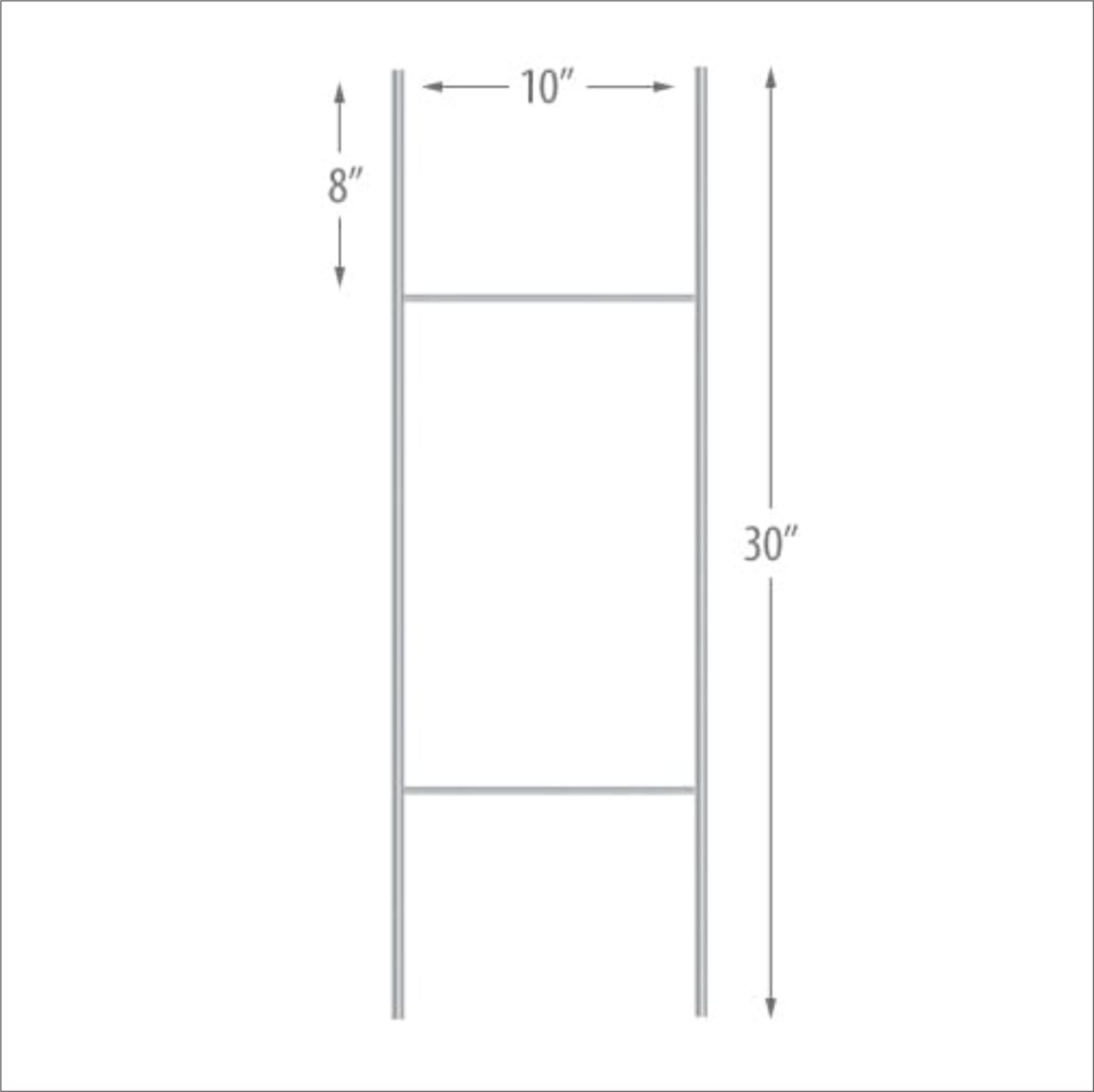 24 x 24 Yard Signs – Custom Corrugated – Full Color – 2 Sided – Stakes Optional