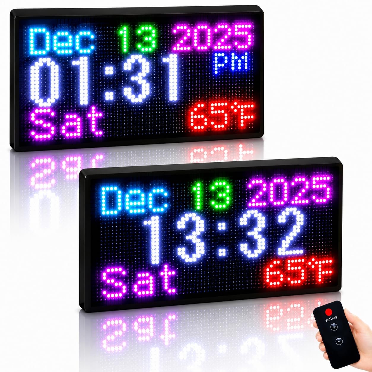 LED Open Closed Sign 16.5″x9″ Waterproof Remote Control