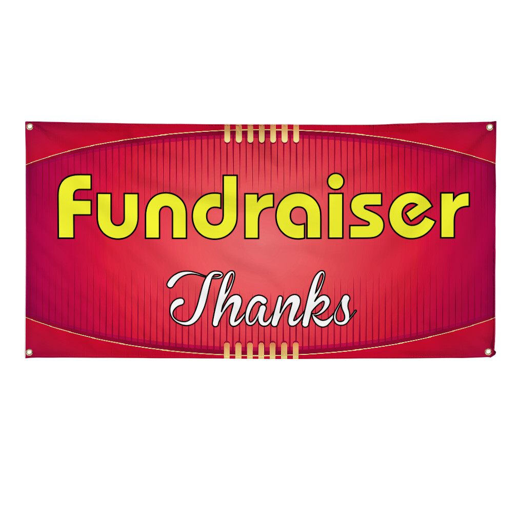 Vinyl Banner Multiple Sizes Fundraiser Thanks Advertising Printing A Business