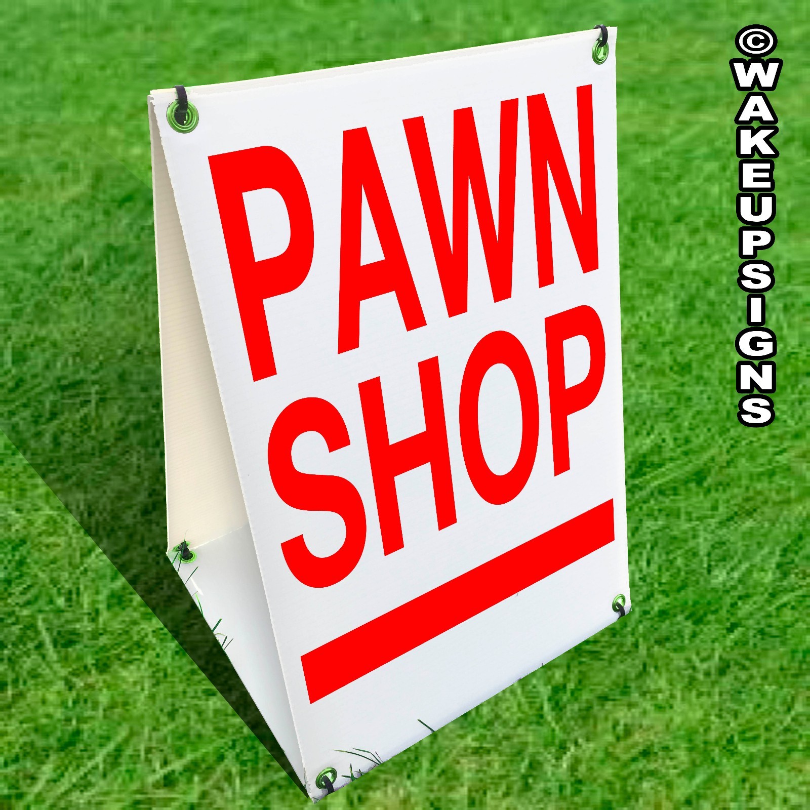 SANDWICH BOARD A-FRAME SIGN KIT PAWN SHOP THRIFT STORE 20.5 INCH BY 13.75 INCH