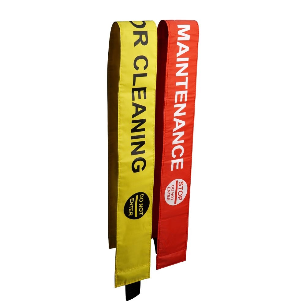 4Pcs Restroom Closed for Cleaning Sign with Magnetic Ends, Magnetic Nylon Safety