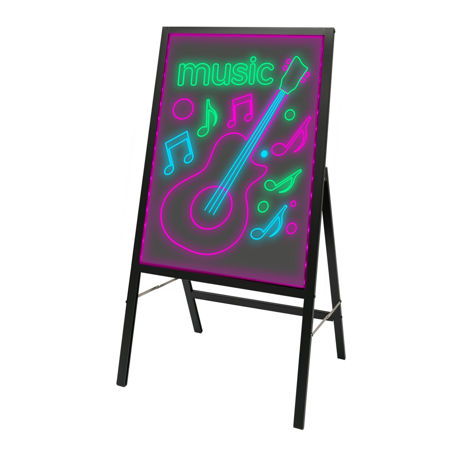 LED Message Writing Board, Standing Menu Sign Board, LED Message Boar 43.7in