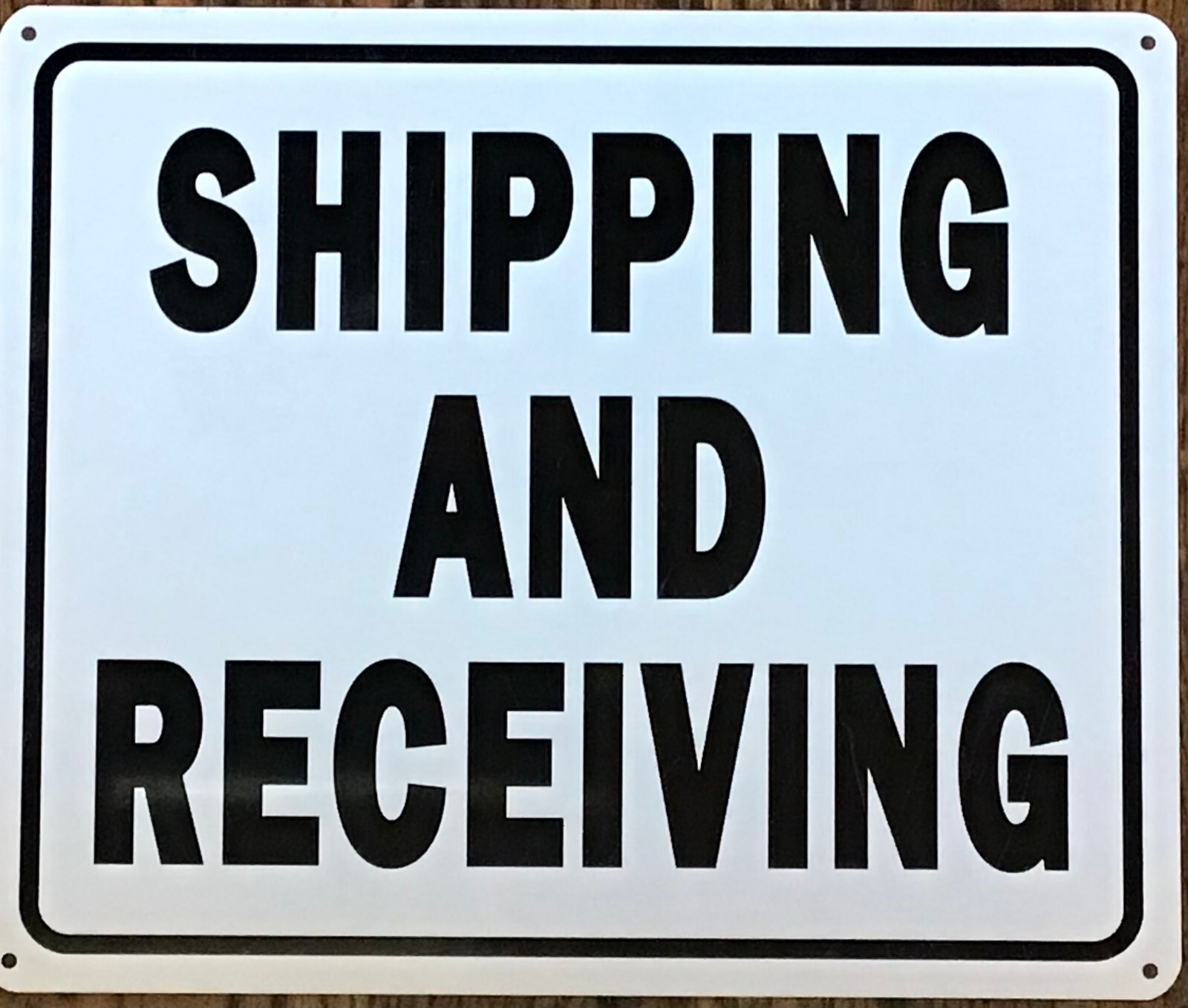 SHIPPING AND RECEIVING SIGN SHIPPING AND RECEIVING Sign(10X12, WHITE.-REF24-1027