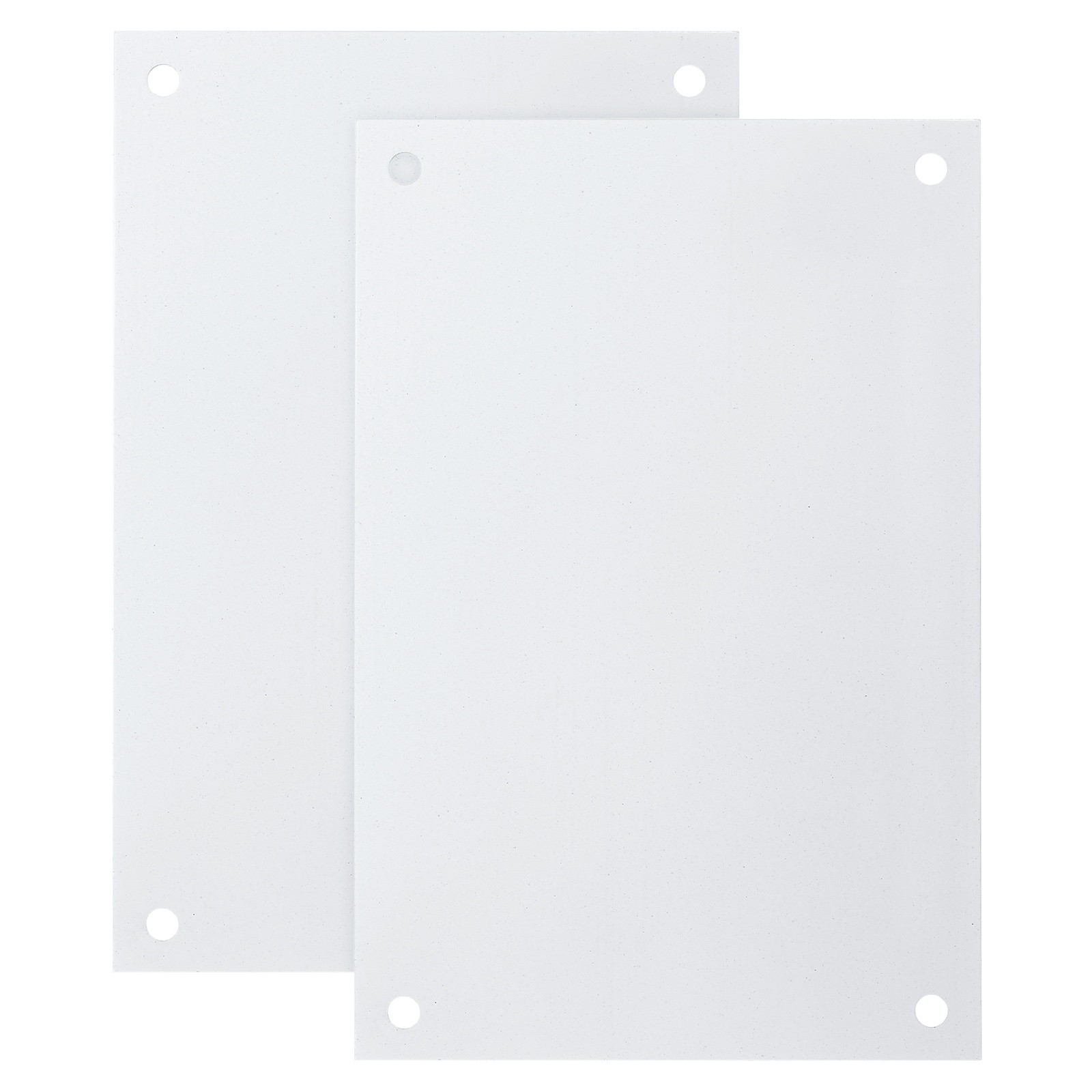 2 Pcs White Blank Metal Sign, 5.9×3.9″ Blank Sublimation Signs(0.02″ Thickness)