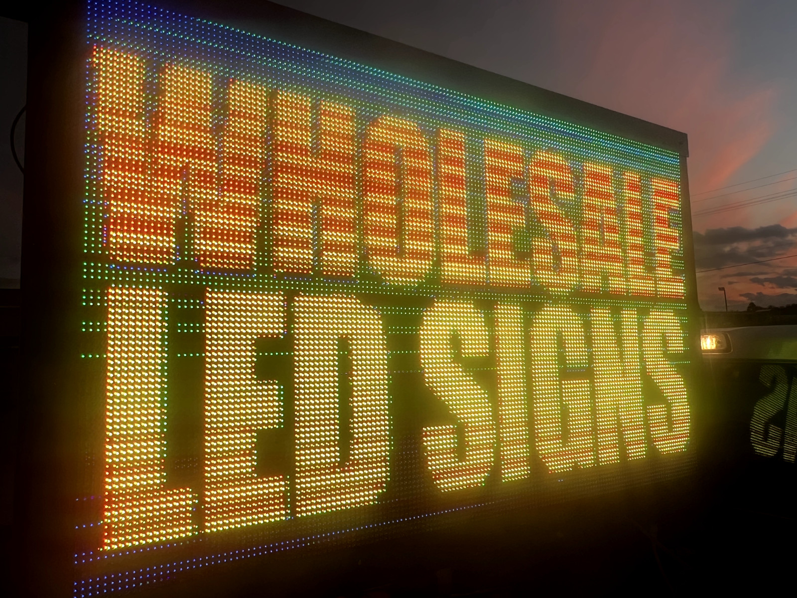 4×8 ft P10 Full Color LED Sign, Indoor/Outdoor DIP 10mm, Programmable with WiFi