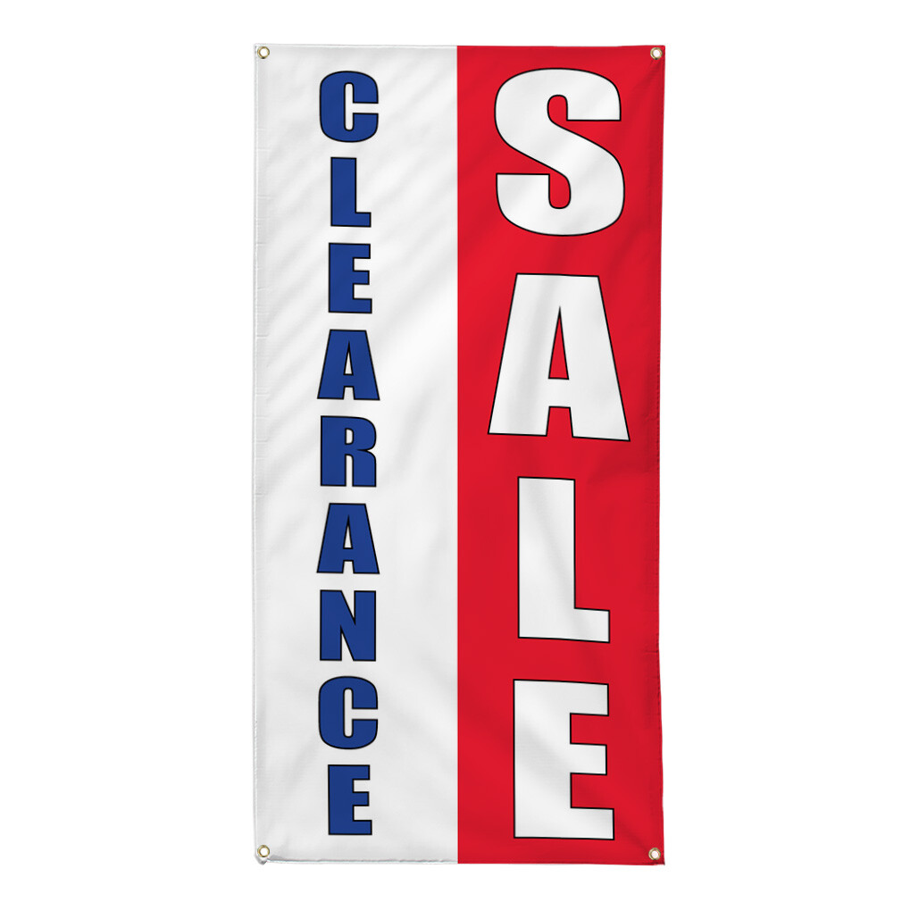 Vertical Vinyl Banner Multiple Sizes Closing out Deal Promotion Business B
