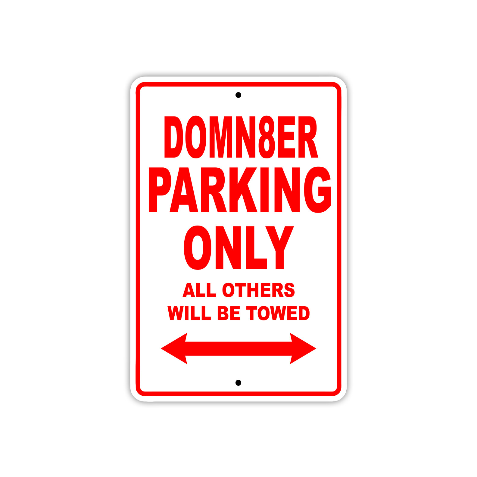 Domn8er Parking Only Boat Ship Wall Art Notice Decor Novelty Aluminum Metal Sign