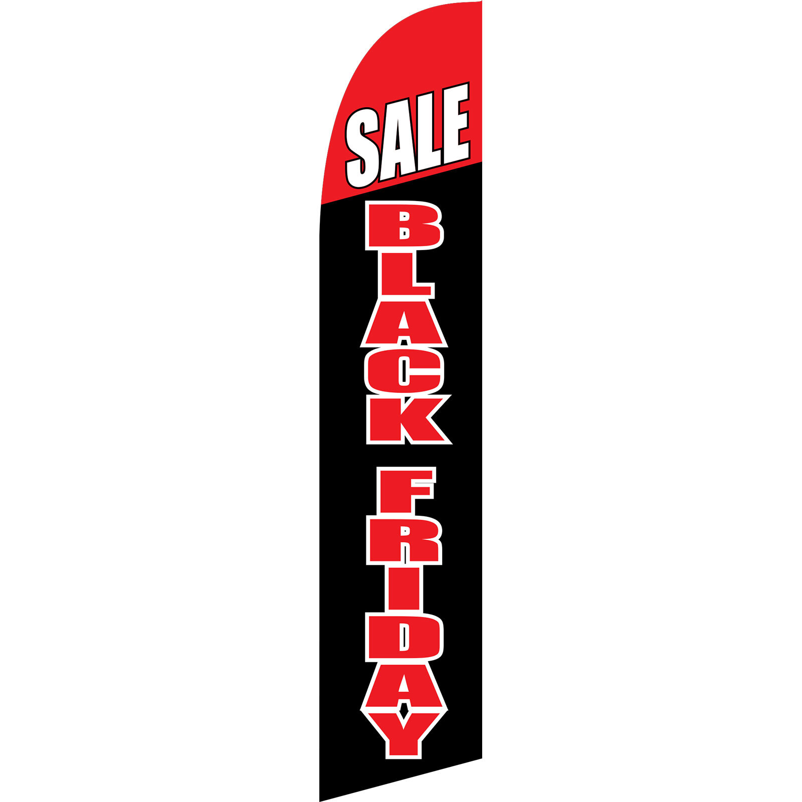 Sale Black Friday 2 1/2 ft X 11 1/2 ft Windless Swooper Flag (Flag Only)