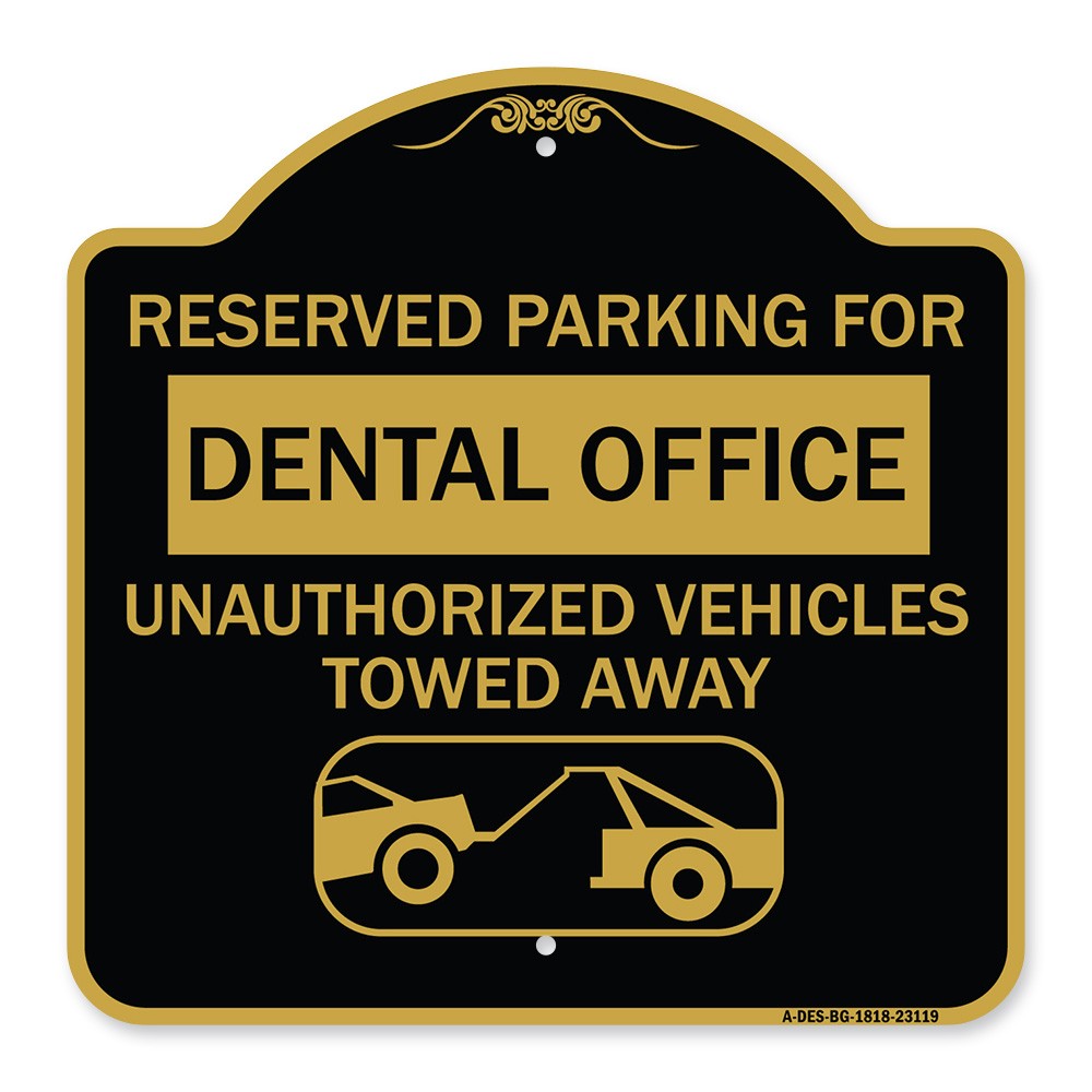Reserved Parking for Dental Office Unauthorized Vehicles Towed Away (With Car To