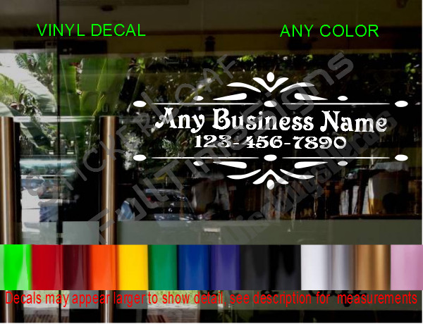 CUSTOM OFFICE DECAL BUSINESS Store Sign DOOR Window sticker Law Medical Doctors