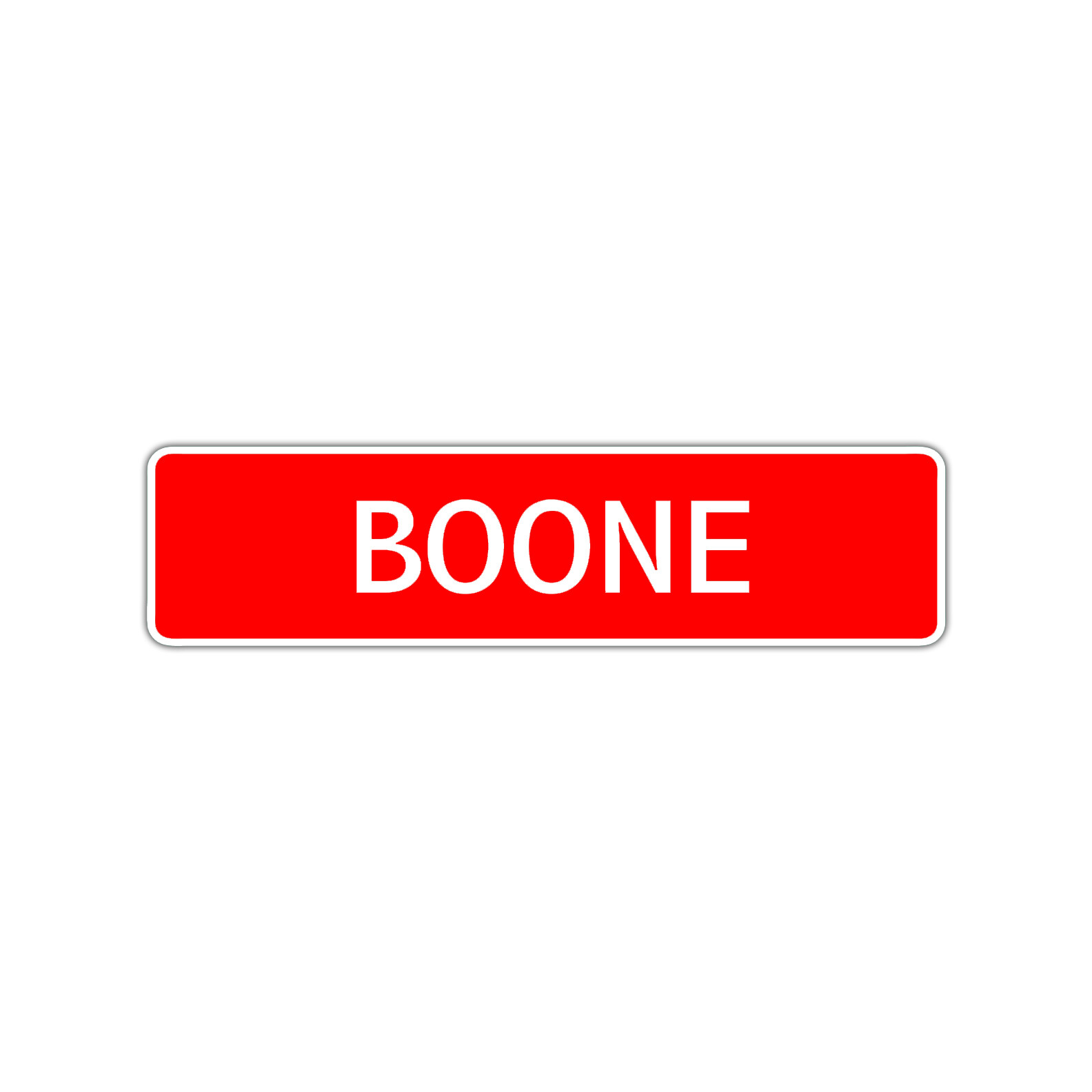 Boone Boys Name Letter Printed Label Wall Art Decor Novelty Aluminum Metal Sign