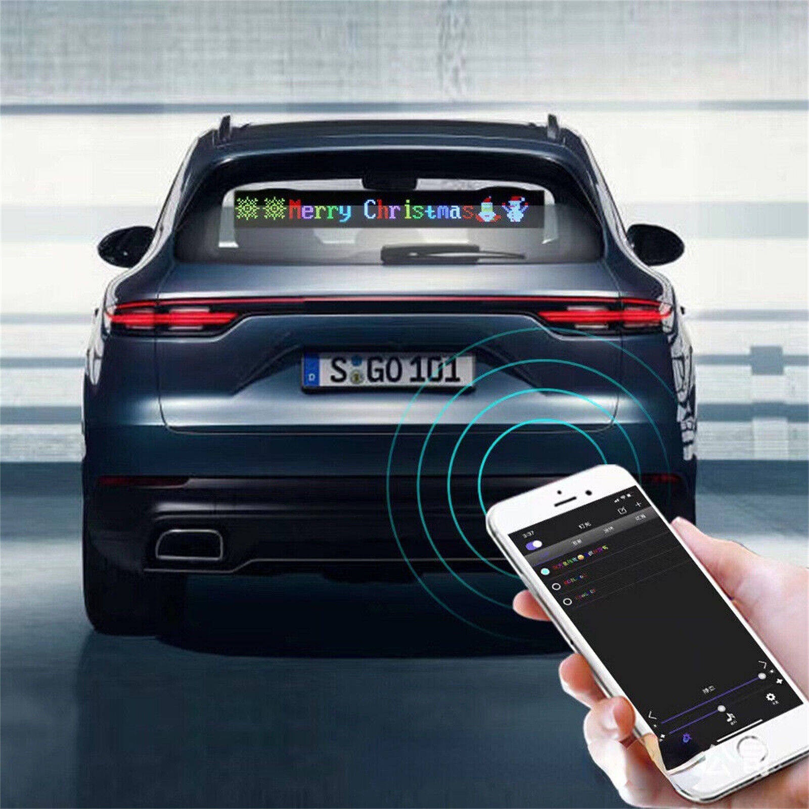 Ultra-thin Scree APP Bluetooth LED Display Screen Message Scrolling Sign Board
