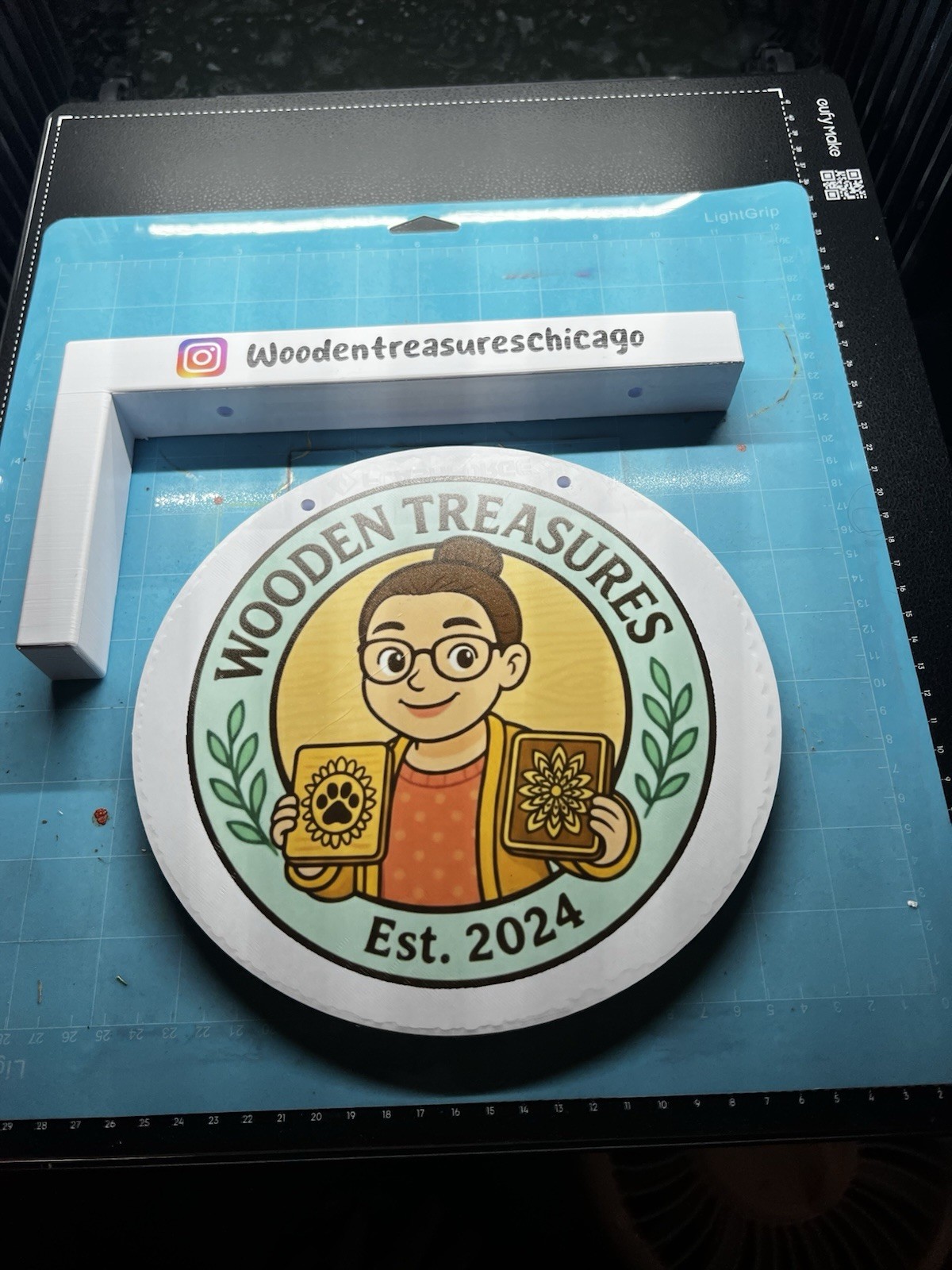 3D/UV Custom Tent Sign For Vendor Markets Social Media Craft Show