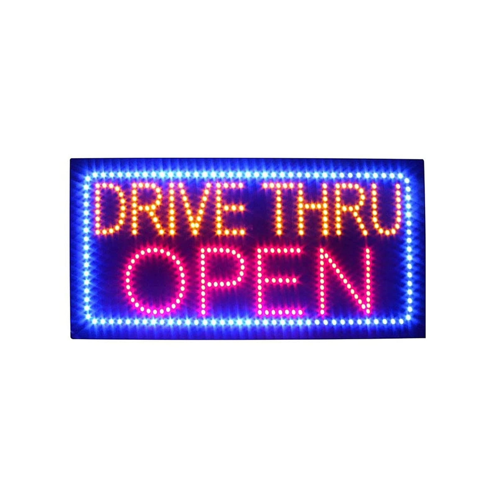 LED Drive Thru Sign for Business, Super Bright LED Open Sign for Fast Food, E…