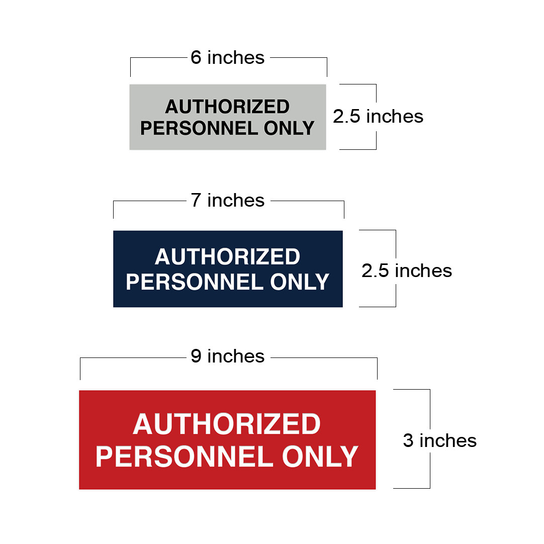 Basic Authorized Personnel Only Sign