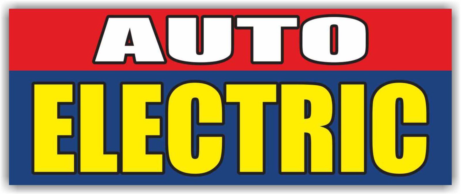 AUTO ELECTRIC Advertising Banner Vinyl Mesh Sign mechanic service repair garage