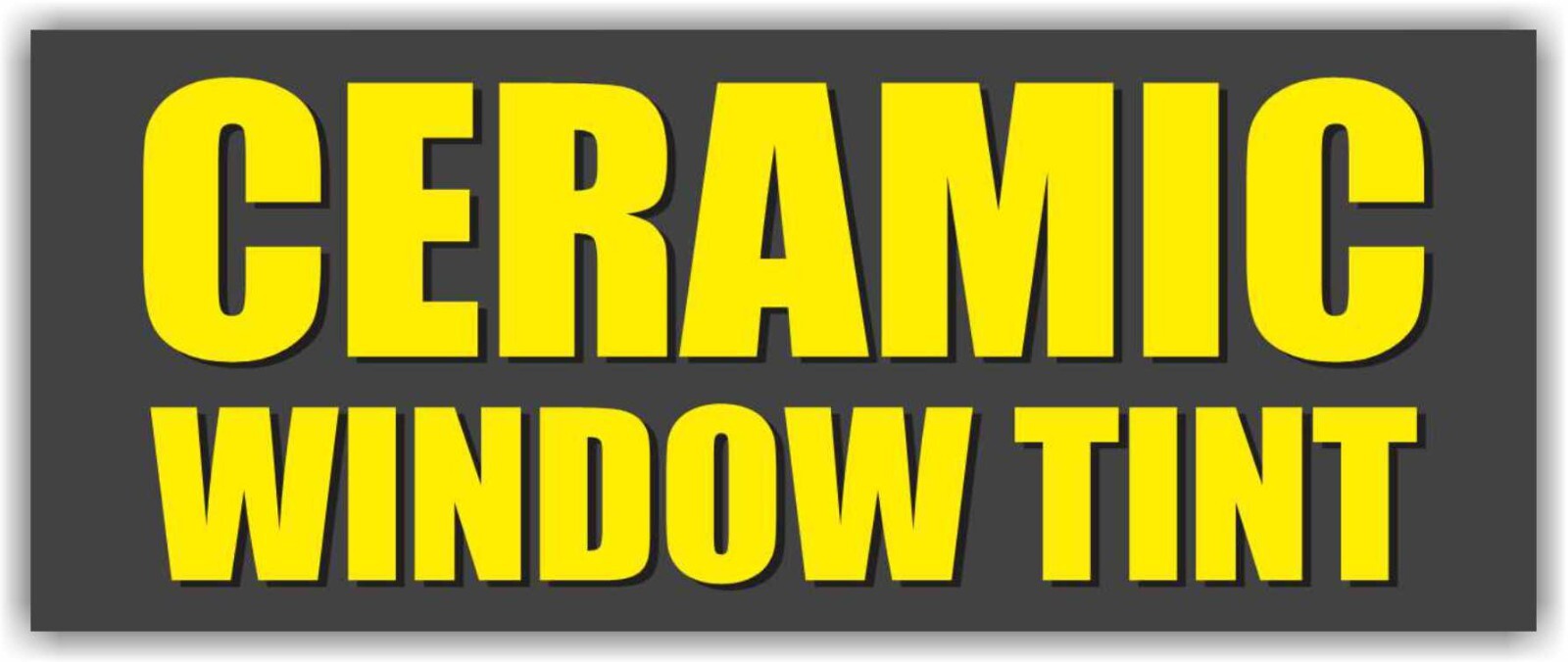 CERAMIC WINDOW TINT Advertising Banner Vinyl Mesh Sign Car Service Repair Garage