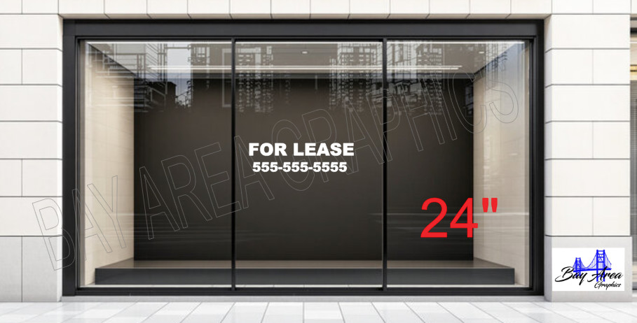 FOR LEASE Storefront Window Decal Outdoor Vinyl Sign Waterproof ORACAL 651