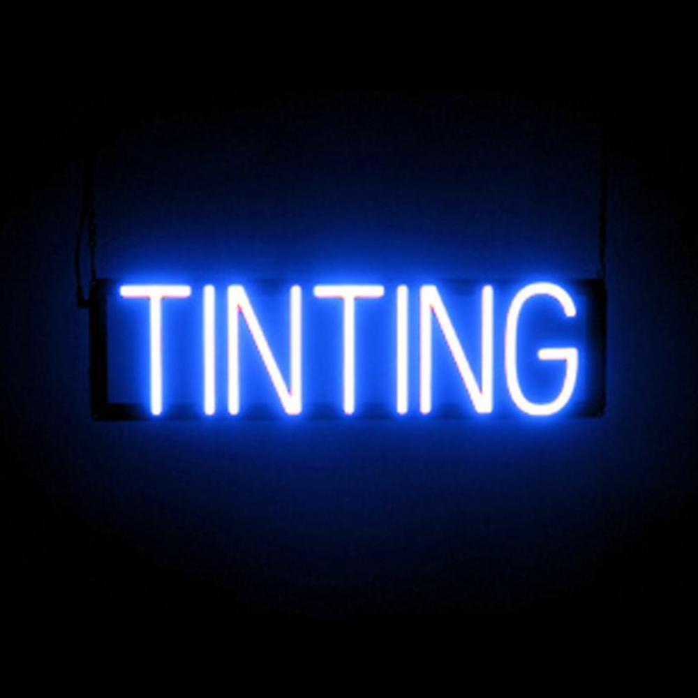 SpellBrite TINTING Sign | Neon Tinting Sign Look, LED Light | 23.0″ x 6.3″