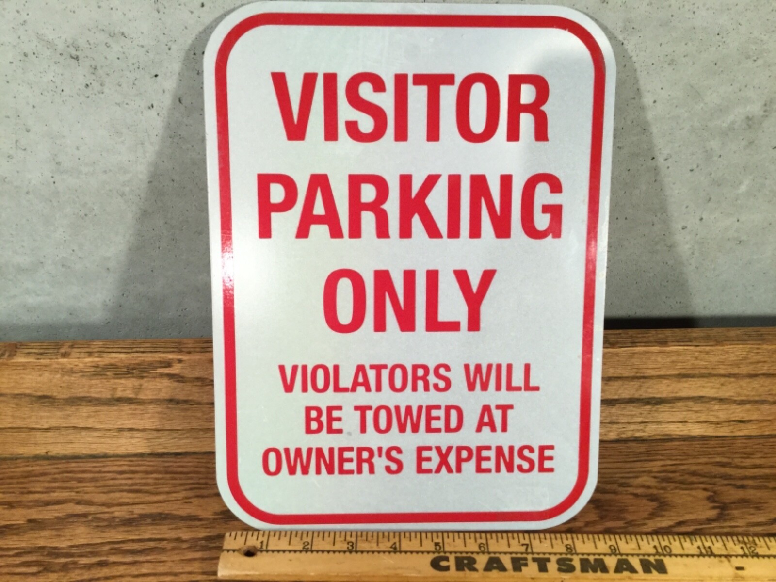 VISITOR PARKING ONLY sign HIGH QUALITY ALUMINUM Parking Lot Sign NEW